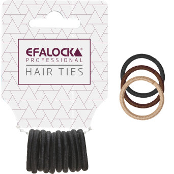 Efalock Professional Hair Ties Mini Gumki do włosów 15mm, różne kolory 10szt.