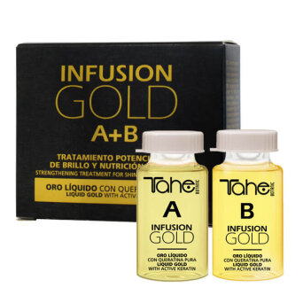 Tahe INFUSION GOLD (A+B) kuracja regenerująca w ampułkach do włosów zniszczonych 2x10ml