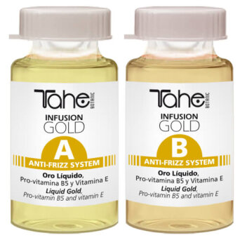 Tahe Infusion Gold Anti-Frizz System (A+B) ampułki przeciw puszeniu się włosów 2x10 ml
