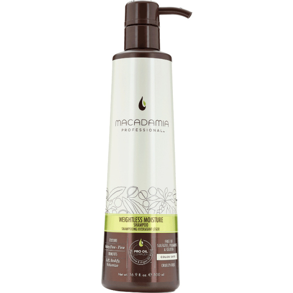 Macadamia Weightless Moisture Shampoo szampon nawilżający do włosów cienkich 500ml