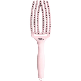 Olivia Garden Finger Brush Combo Medium Pastel Pink Różowa Szczotka do rozczesywania włosów