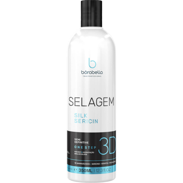 Borabella Selagem Silk Sericin 3D Nanoplastia do prostowania włosów 350ml