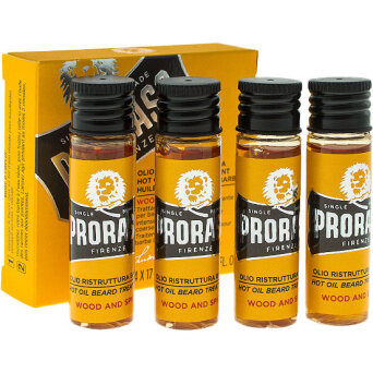 Proraso Wood & Spice Hot Oil olejki do pielęgnacji brody 4x17ml
