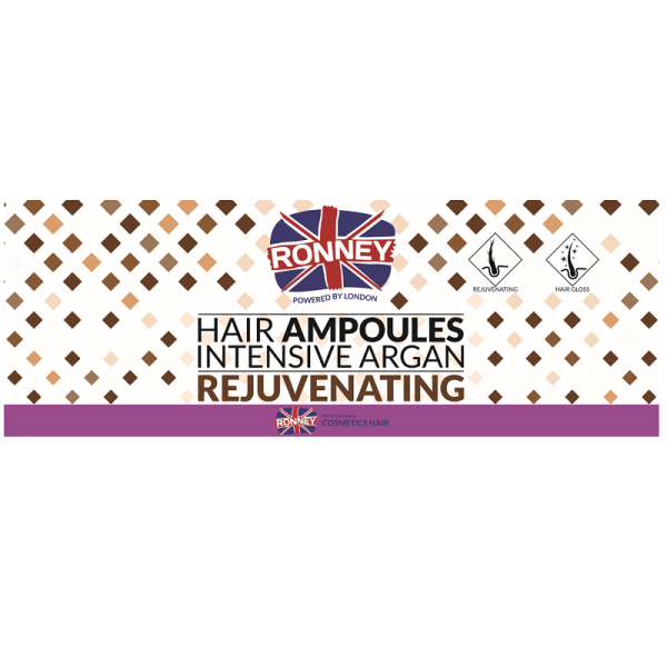 Ronney Hair Ampoules Intensive Argan Rejuvenating ampułki 12x10ml
