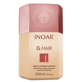 Inoar G.Hair, szampon do kuracji keratynowej dla włosów niesfornych i trudnych 250ml