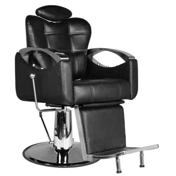 Hair System SM107 Fotel barberski czarny dostępny w 48h