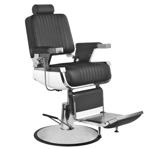 Gabbiano ROYAL II Fotel barberski fryzjerski czarny dostępny w 48h