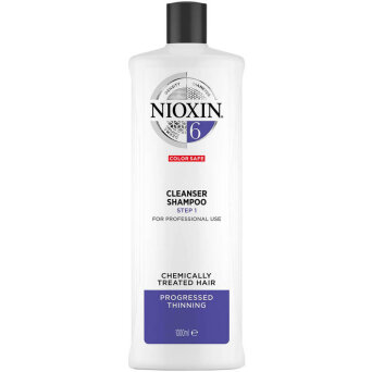 Nioxin System 6 szampon przeciw wypadaniu włosów po zabiegach chemicznych 1000ml
