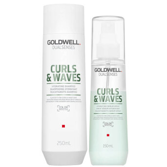 Goldwell Dualsenses Curls&Waves - zestaw nawilżający do włosów kręconych serum 150ml i szampon 250ml