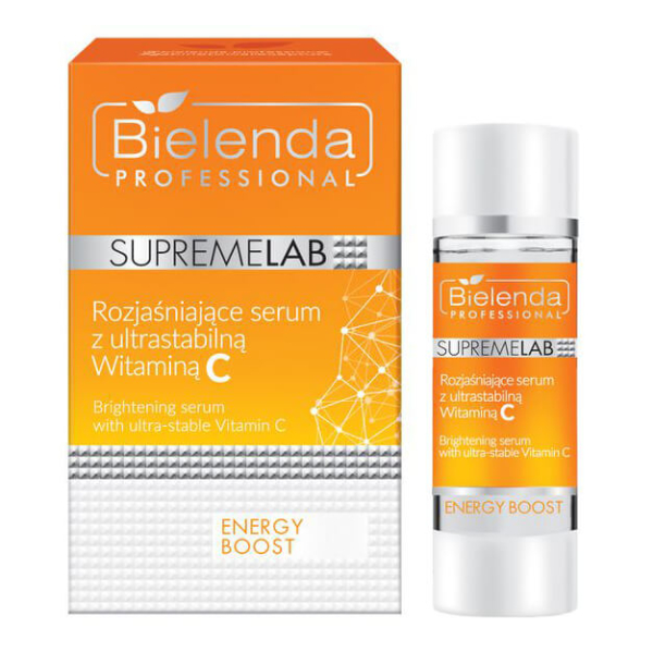 Bielenda SupremeLab Energy Boost Serum rozjaśniające ze stabilną witaminą C do twarzy 15ml