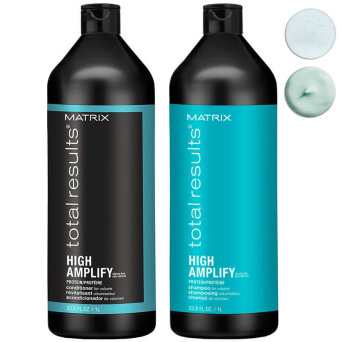Matrix Total Results High Amplify - zestaw zwiększający objętość włosów, szampon 1000ml i odżywka 1000ml