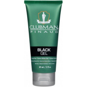 Clubman Black Gel żel koloryzujacy czarny dla mężczyzn 89ml