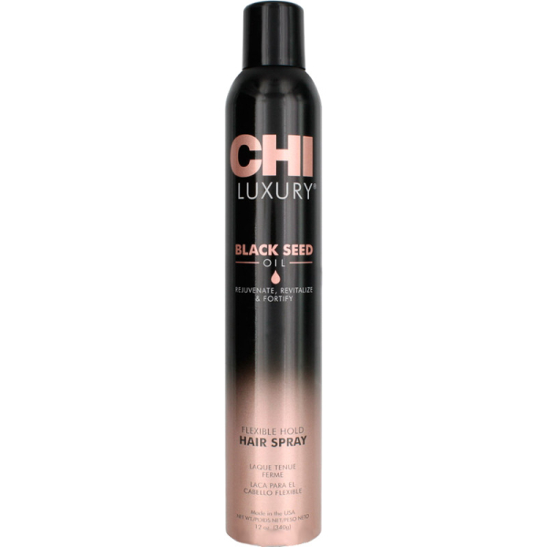CHI Luxury Black Seed hair spray lakier elastyczny do utwalenia włosów 340g
