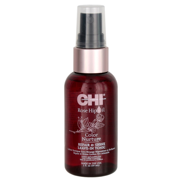 CHI Rose Hip Oil Leave-in Tonic tonik witaminowy, regeneracja i nabłyszczenie włosów, 59ml