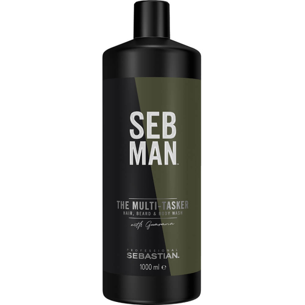Seb Man The Multi-tasker Szampon do włosów, zarostu i ciała dla mężczyzn 1000ml