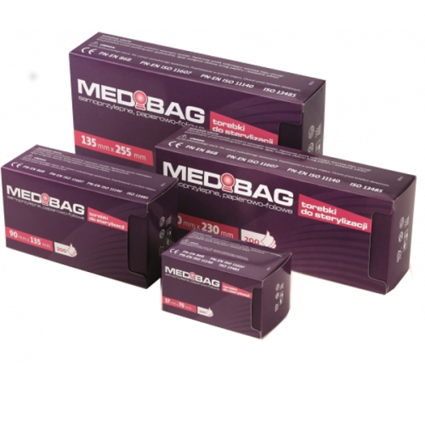 Medilab Medibag Torebki do sterylizacji w autoklawie 90x230mm