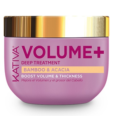 Kativa VOLUME+BAMBOO Maska zwiększająca objętość bambus i akacja do cienkich włosów 250ml