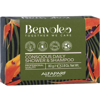 Benvoleo Conscious Daily 3w1 Szampon do włosów / płyn pod prysznic w kostce 80g