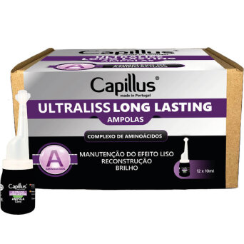 Capillus Ultraliss Long Lasting Ampułki / Serum do włosów z kwasem hialuronowym 12x10ml