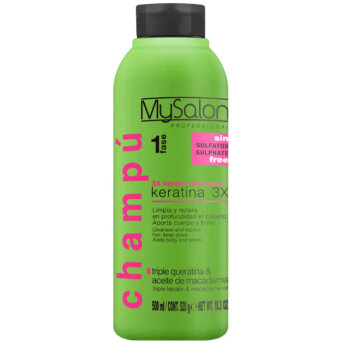 MySalon Professional 3X Keratina, szampon regenerujący do włosów na bazie keratyny 500ml
