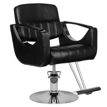 Hair System HS52 Fotel fryzjerski, czarny dostępny w 48h
