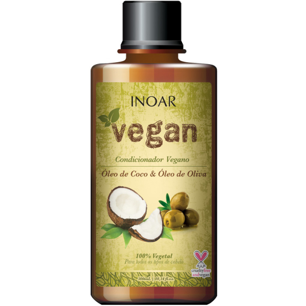 INOAR Vegan odżywka nawilżająca do włosów nie stestowana na zwierzętach 300ml