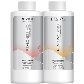 Revlon Revlonissimo Peroxide KER-HA Oksydant do farb 6% i 9% emulsja utleniająca 90ml