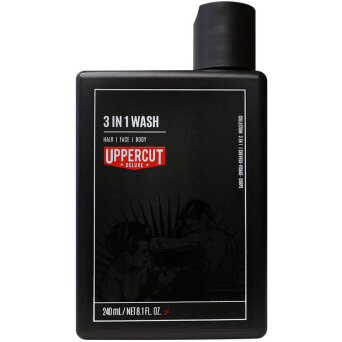Uppercut Deluxe 3in1 Wash Żel pod prysznic do ciała, włosów i twarzy dla mężczyzn 240ml