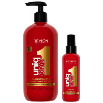 Revlon Uniq One 10w1 All in one - zestaw do wszystkich rodzajów włosów szampon 490ml i maska 150ml