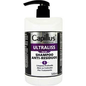 Capillus Ultraliss 1 Szampon oczyszczający do włosów z keratyną 500ml
