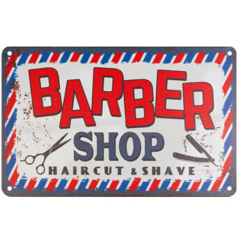 Activ Barber B002 Tablica ozdobna do salonu barberskiego 30x20cm