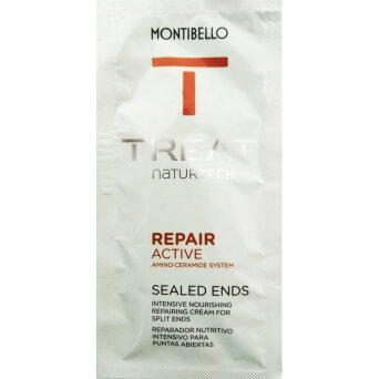 Montibello Treat NaturTech Repair Active, krem odbudowujący końcówki włosów, saszetka 8ml