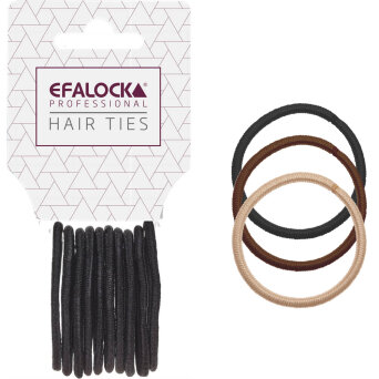 Efalock Professional Hair Ties Small Gumki do włosów 25mm, różne kolory 10szt.