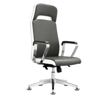 Activ RICO A1501-1 fotel kosmetyczny szaro-biały