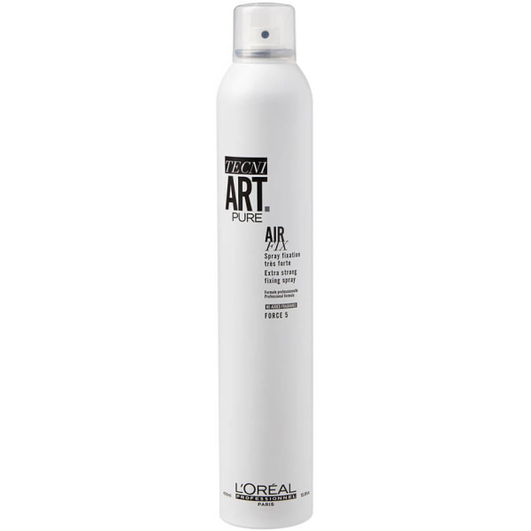 Loreal Tecni.art Pure Air Fix Spray do włosów o supermocnym utrwaleniu, bezzapachowy 400ml