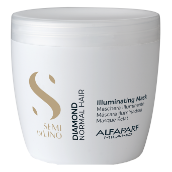Alfaparf Semi Di Lino DIAMOND maska rozświetlająca do włosów normalnych 500ml
