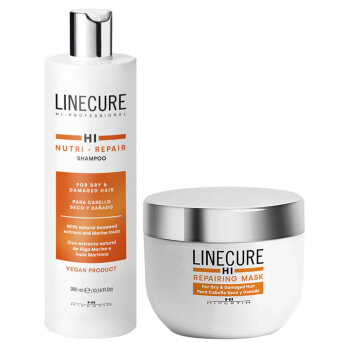 Hipertin Linecure Repair - zestaw nawilżająco-regenerujący włosy szampon 300ml i maska 250ml