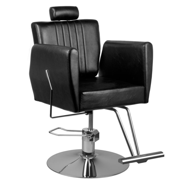 Hair System 0-179 Fotel fryzjerski, barberski czarny dostępny w 48h